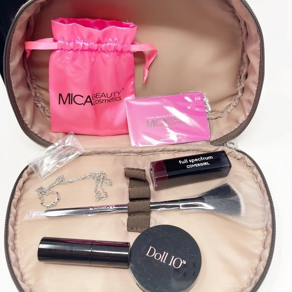 MICA Beauty Cosmetics Bag & More NEW